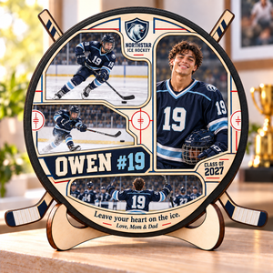 Personalized Ice Hockey Photo Collage Plaque with Stand – Christmas Gift for Hockey Players, Senior Night & Graduation Keepsake cc76be8f-6889-452a-b9e6-4814163cde7b-Owen-s-2027-Hockey-Memory-Plaque.png