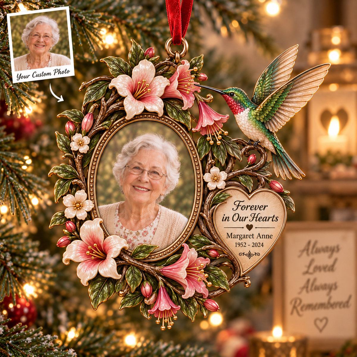 Personalized Hummingbird Memorial 3D Ornament – Custom Photo, Name & Dates Floral Remembrance Keepsake, Sympathy Gift for Loss of Loved One cc7e9a38-5b21-439f-aeba-00eb3bd35fa0-Forever-in-Our-Hearts-Ornament-Image-Sep-16-2026-11_07_11-AM.png