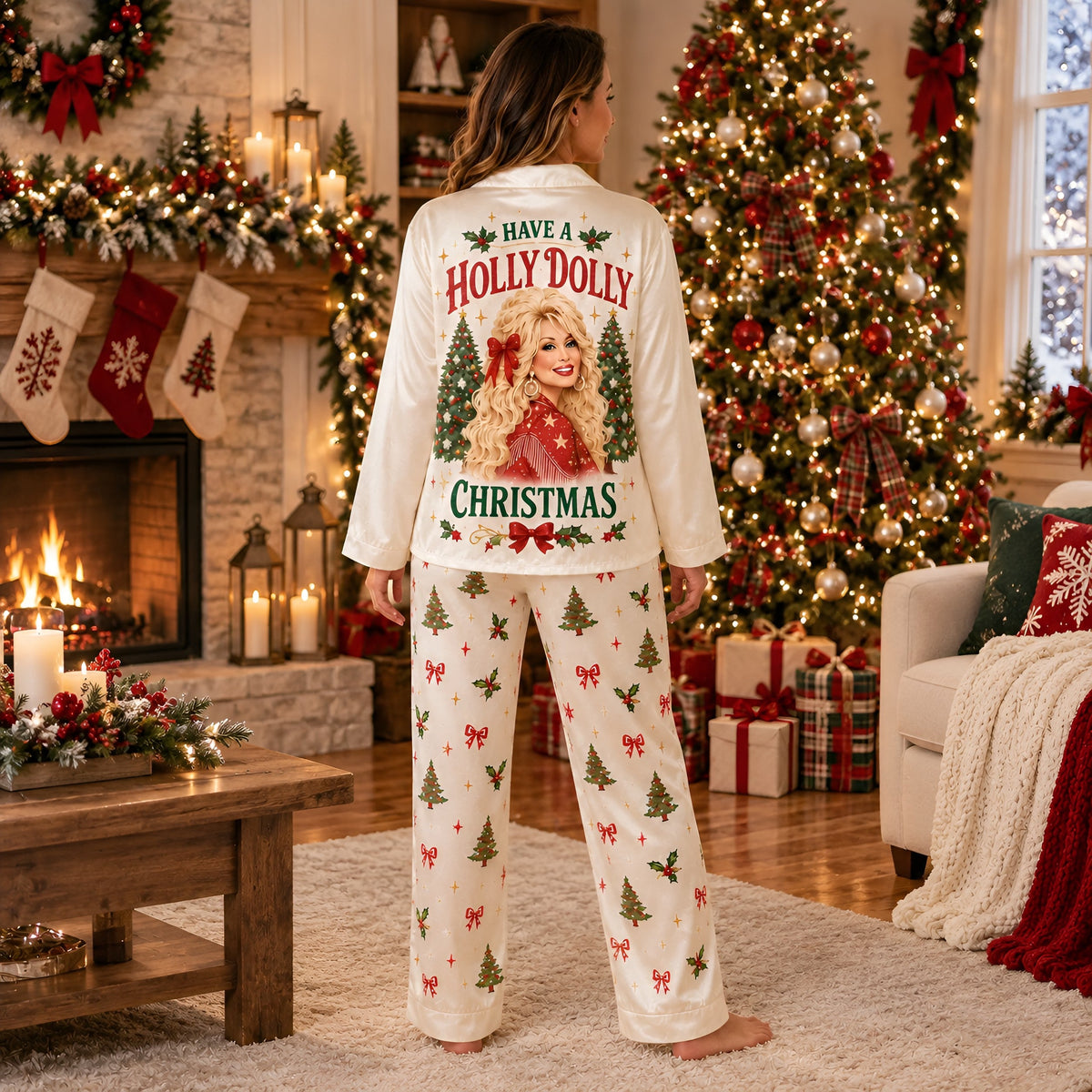 Have A Holly Pink Country Christmas Pajamas Set, Western Family Holiday cca0ce51-5d6f-4b3a-81bb-b30f09b35e2b-5_0e678aeb-aec3-4e51-8b6d-71c05f0ce005_5000x.jpg