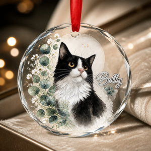 Custom Cat Portrait Crystal Ornament with Botanical Wreath - Personalized Crystal Ornament cca1ae15-c142-49fc-bc69-e35b3ddd39a7.jpg