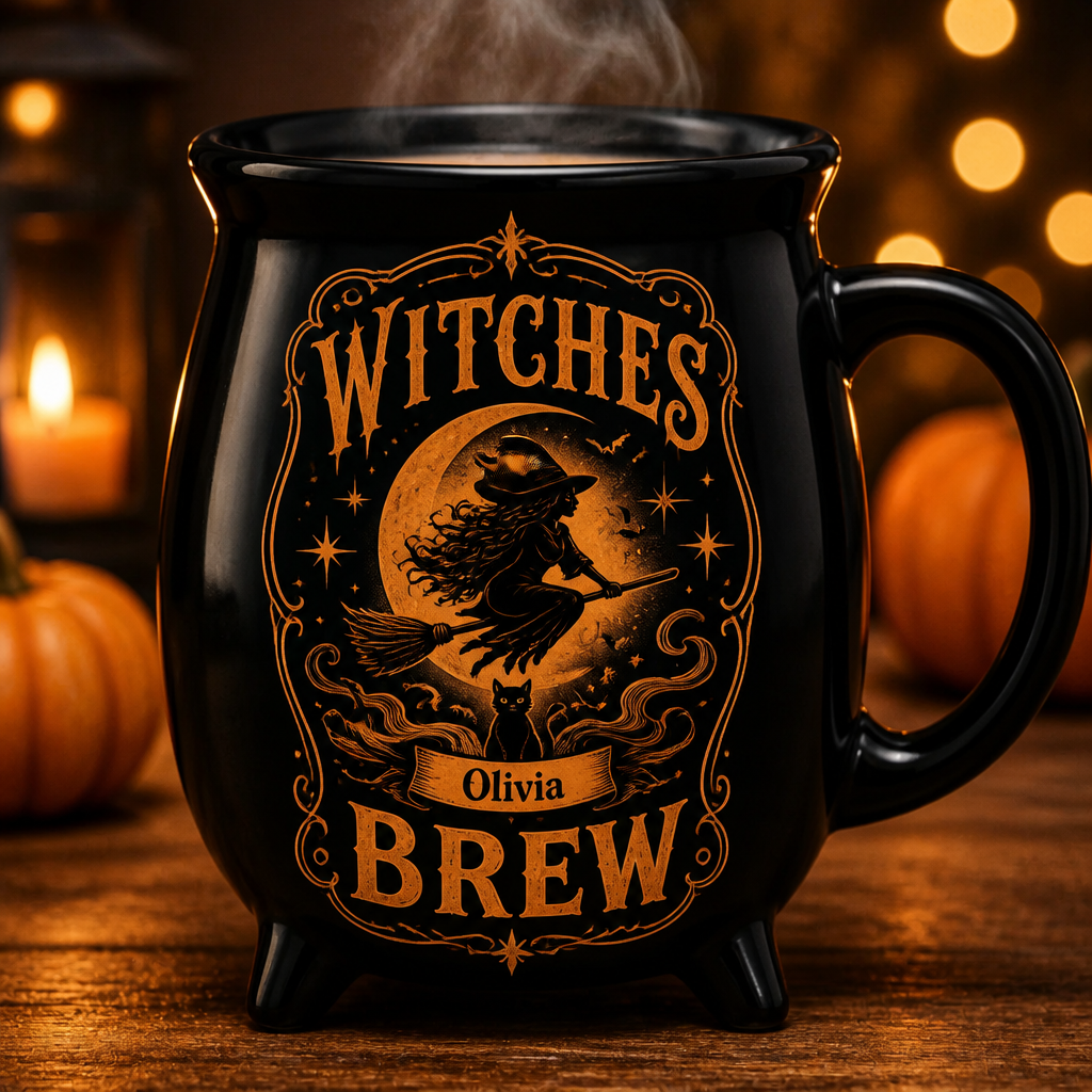 Witches Brew Cauldron Mug – Personalized Name - Personalized Halloween Black Ceramic Witch Mug ccb3df04-4fcc-462d-b393-c2f3e0075c5d.png
