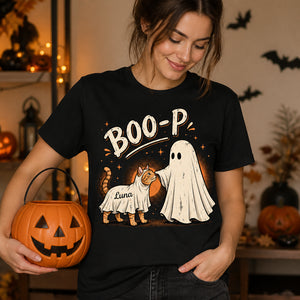 BOO-P Pet Ghost Boop – Custom Pet Photo Halloween Tee - Personalized T-shirt ccc15008-eaef-4a23-8685-0d64d63d43ba.jpg