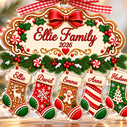 Personalized Large Family Christmas Gingerbread Stocking Ornament, Custom Family Members Names Ornament, Family with Pet Keepsake 2026 cccd523c-01e8-4404-8e38-fed8deabed70-7.jpg