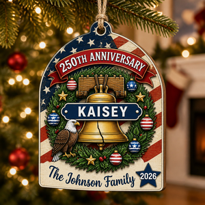 Patriotic 250th Anniversary Family Ornament — Custom Name & Year - Personalized 3-Layered Wood Ornament ccde5cc2-dbe9-4e88-ad59-5a8dd0fb5fc0.png