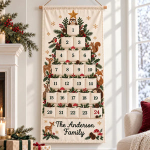 Personalized Christmas Advent Calendar, 24 Fillable Pockets, Reusable Christmas Wall Hanging, Home Countdown for Family Traditions cce4ae99-b226-4344-b216-bd4917f2c4b5-fvdfvfdvfd-1-.webp