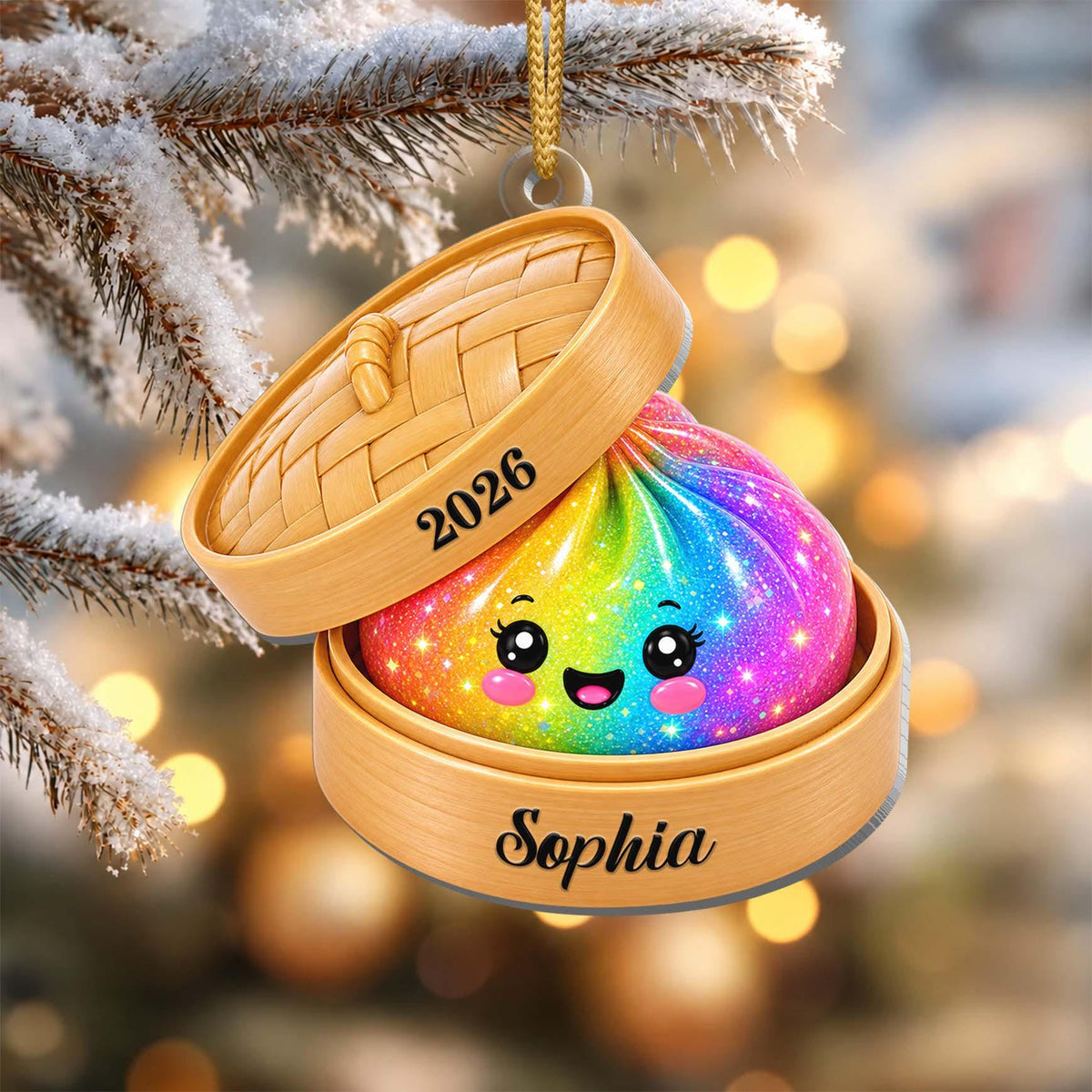 Personalized Glitter Dumpling Ornament, Bamboo Steamer, 2026 Xmas Keepsake cce53e70-23d3-4ca4-ac79-d7c4c6f40881-il_fullxfull.8460562884_74zw.jpg