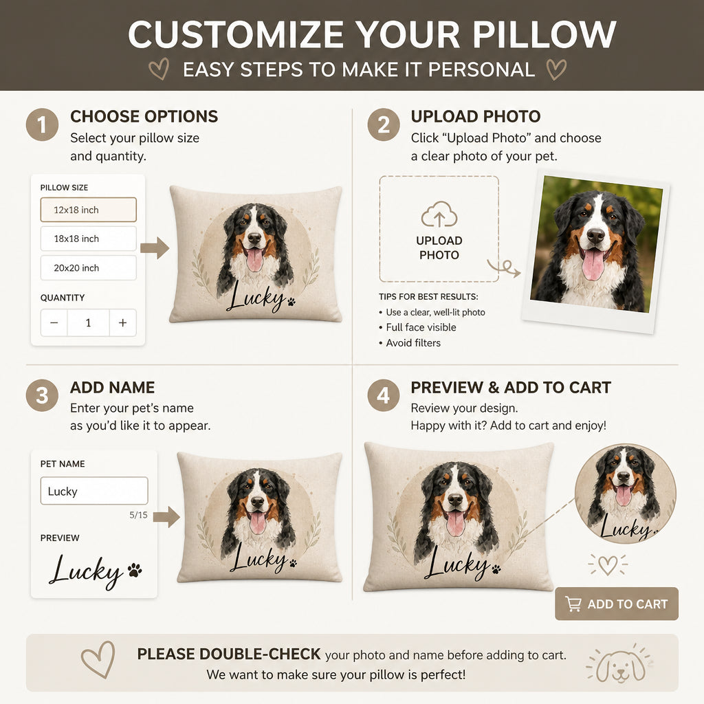 Custom Watercolor Pet Portrait Name Pillow - Personalized Pillow ccefb299-0153-4706-8084-4cb9ef7307b3.jpg