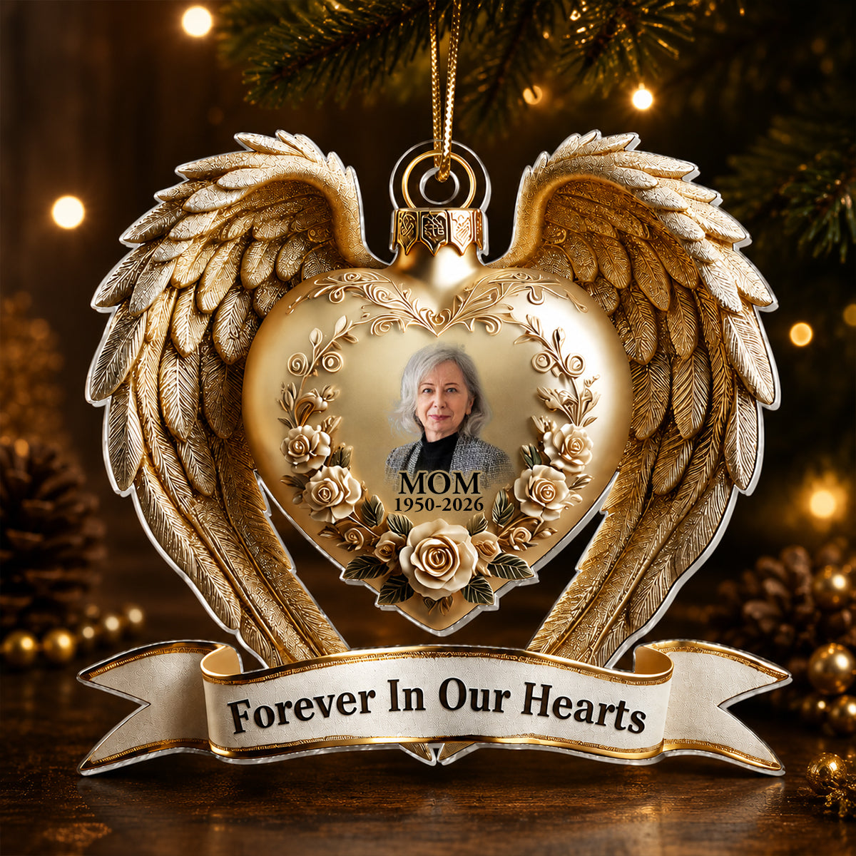 Forever In Our Hearts Angel Wings Memorial Keepsake - Real 3D Raised Ornament cd19ed2e-a98a-4184-8eea-e97a764240da-Banner-2-1-.jpg