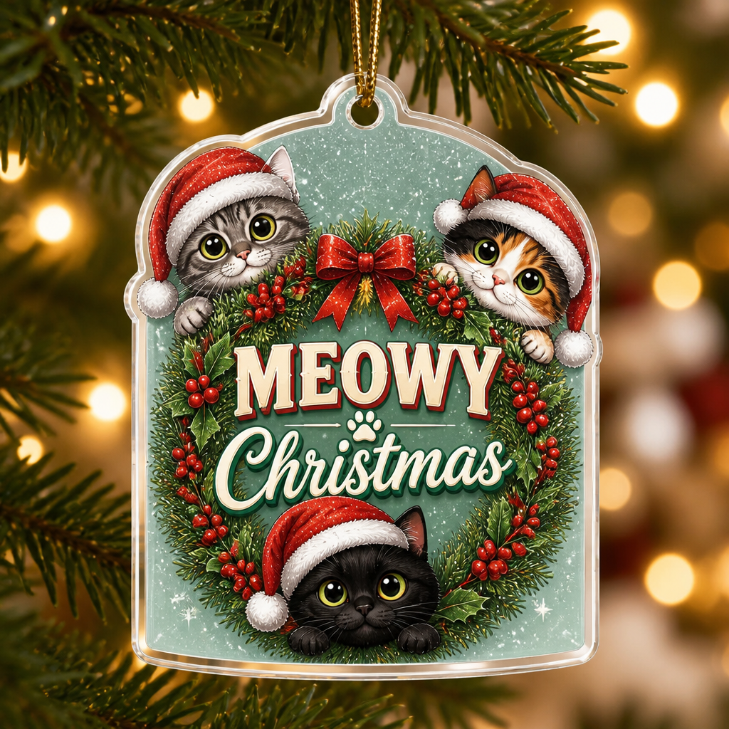 Meowy Christmas Cats – Transparent Acrylic Ornament - Personalized Transparent Acrylic Ornament cd4cdf7c-65b3-4cd9-8167-3339c7b6acd9.png