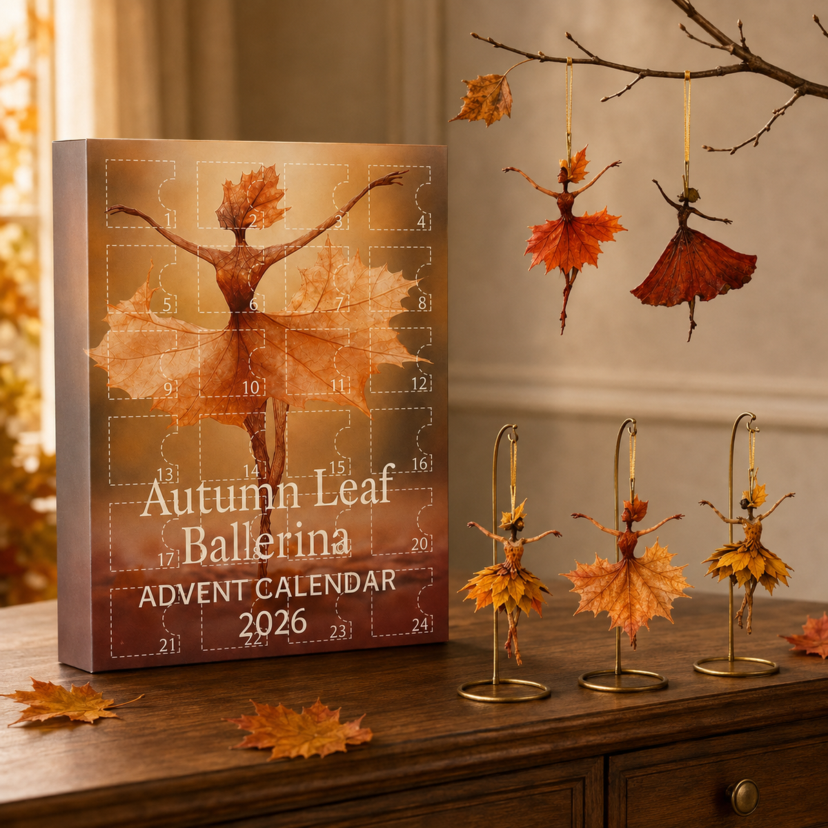 Autumn Leaf Ballerina Advent Calendar 2025, 24PCS Fall Fairy Acrylic Ornaments, Whimsical Autumn Dancer Countdown Calendar, Christmas Gift cd7d2a9a-34fc-4ef2-b49a-fc5fb0d7f67a-banner-3.png
