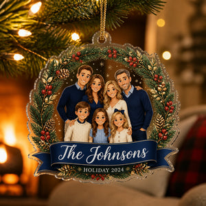 Custom Family Cartoon Portrait Laser-Cut Ornament - Personalized Laser Cut Custom Shape Ornament cd83ebd8-177f-4c96-9bd0-7b45ae153950.jpg