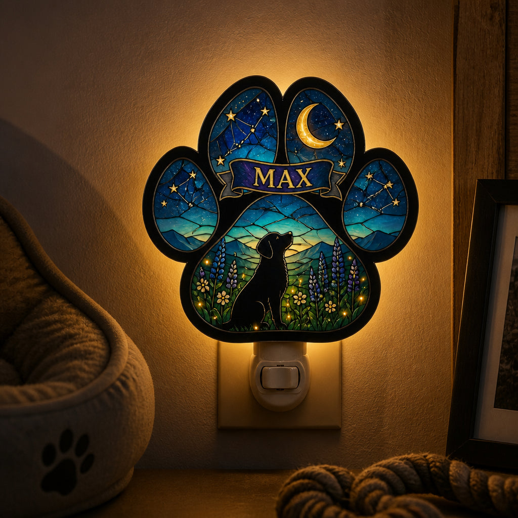Stained Glass Paw Night Light – Personalized Pet Name - Personalized Acrylic Night Light cd86f654-6651-453e-9910-ef79d5601807.jpg