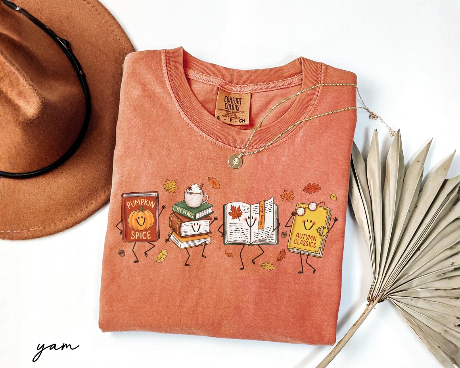 Comfort Colors Fall Book Doodle Characters Shirt, Cozy Autumn Reading Tee, Book Lover Gift, Thanksgiving Pumpkin Shirt, Fall Season Shirt cd96de7f-ace8-4978-bac0-6c96043c2096-1.jpg