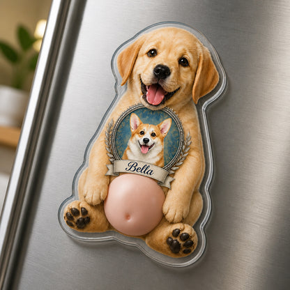 Regal Pet Portrait Cameo Magnet – Photo + Name - Personalized Acrylic Refrigerator Magnet - Soft Rubber Belly cd9ae10f-5b26-4be3-aba5-84be12287f58.jpg