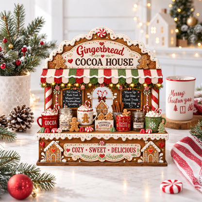 Hot Cocoa Coffee Bar Christmas Sign, Gingerbread Hot Cocoa Bar Decor, Christmas Kitchen Sign, Cozy Holiday Coffee Station, Gingerbread Decor cd9b9997-e593-4c8e-a044-e54f1200e44d-1.jpg