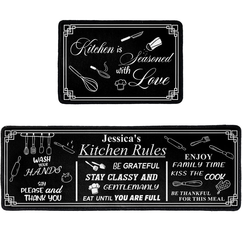 My Kitchen Rules - Personalized 2-piece Mat - Kitchen Decoration, Gift For Mom, Grandma cd9dbef9-1b20-4e9f-9008-e74ffff19c69-3.jpg