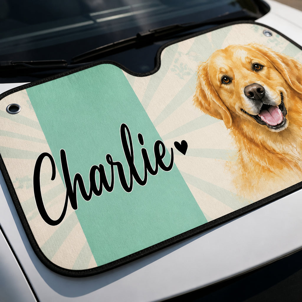 Custom Dog Name Auto Sun Shade – Watercolor Pup - Personalized Auto Sun Shade cda31f69-2292-4e75-8710-60dbc1db9730.jpg