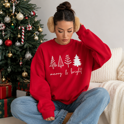 Merry & Bright Christmas Trees Sweatshirt : Womens Holiday Sweater, Winter Outfit, Family Xmas Party cdbf1a18-0c08-4ed9-a918-71f7fb3c4e5a-9dc7db64-2ad9-47f3-b6e0-156b667b8da7.png