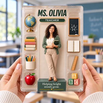 Personalized Teacher Gift, Custom Shape Acrylic Table Sign with Photo & Name, Teacher Appreciation Plaque, Classroom Desk Decor cdc8497b-b9d6-42a9-97f3-f01f61e225b1-B-ng-acrylic-tri-n-c-gi-o.png