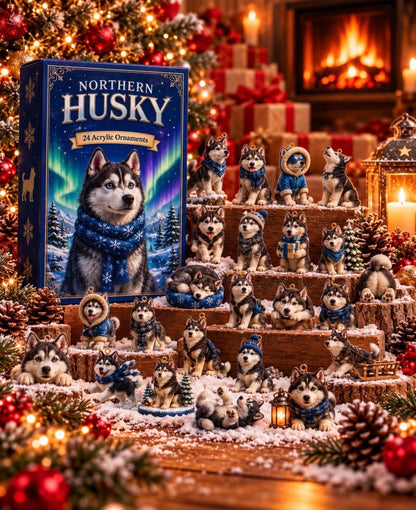 Husky Advent Calendar 2026, 24 2D Acrylic Dog Ornaments, Winter Wonderland Christmas Decor, Dog Lover Gift cdc95e50-2bcb-4567-9510-78a536be2dc3-il_1588xN.8645406493_e5fg.jpg