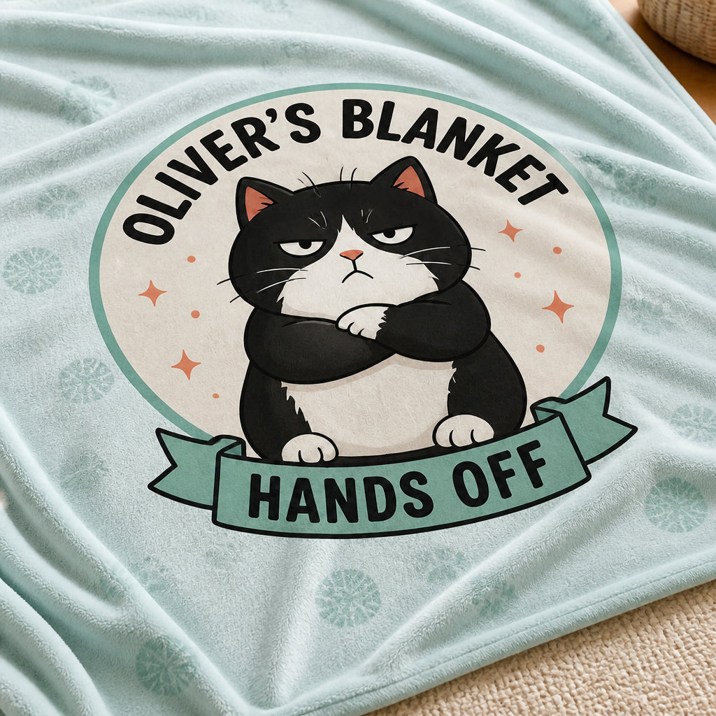 Personalized Cat Blanket — Hands Off (Grumpy Cat Edition) - Personalized Blanket cdcaeb4f-c3f9-4945-8d90-23c4a9a4708e.jpg