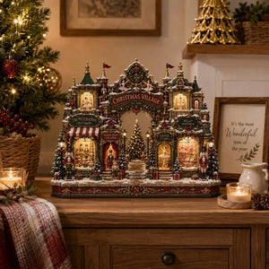Nutcracker Ballet Shop Christmas Village Wooden Block Decor, Victorian Holiday Village, Festive Christmas Tabletop Ornament cdcfedb5-36cf-45b0-b8a4-a29101eb5c4c-RTTRTRRTRTRTRTRT-3-.webp