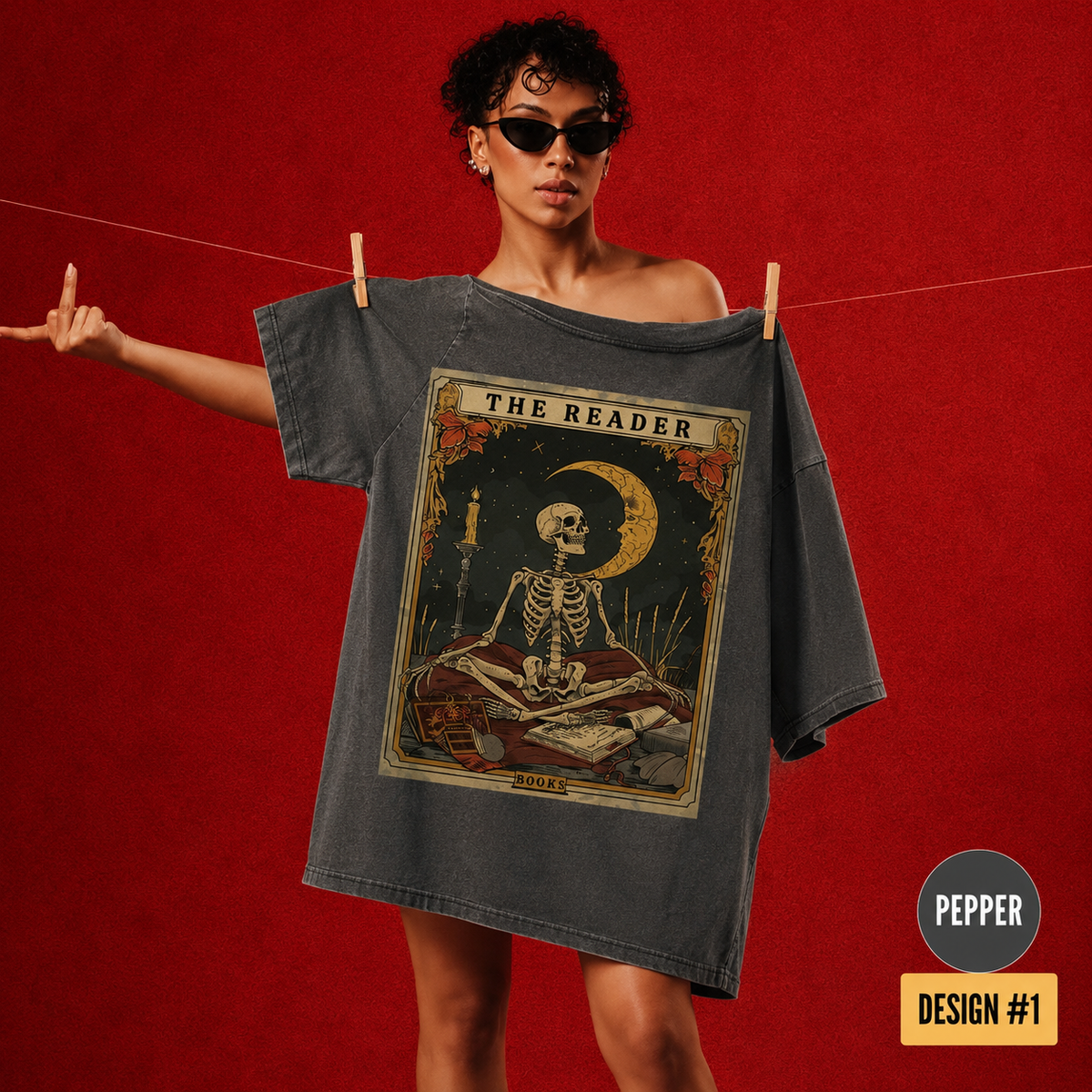 Comfort Colors The Reader Tarot Card Shirt, Skeleton Reading Shirt, Unisex Tarot Card Shirt, Book Lover Gift, Bookish Gift,Tarot Lover Gift cde70cd8-8929-4f18-a082-a6d9af03252e-c33c0a03-4ac9-4196-a105-f2ec8dcc4a99.png
