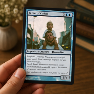 Custom MTG Card, Personalised MTG Card, Father's Day MTG custom card, Christmas MGT Card,Custom Dad MGT Card