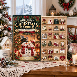 Personalized Newlywed Advent Calendar, First Christmas Married Gift,24 Day Wedding Countdown,Couple Christmas Ornament Set, Anniversary Gift ce13ae58-a941-4216-85bd-dbd219302729-il_fullxfull.8651062031_sp6c.jpg