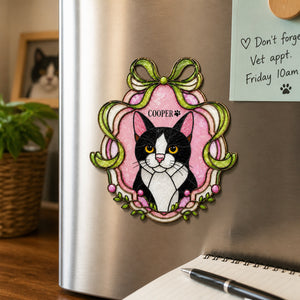 Personalized Stained-Glass Cat Magnet – Custom Pet Name - Personalized Custom Shape Fridge Magnet ce1ac1d8-a95e-488b-869c-658b74258693.jpg
