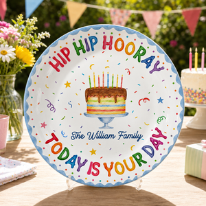 Personalized Birthday Plate, Custom Family Name Celebration Plate, Kids Birthday Keepsake Gift, Last Name Birthday Tradition Plate ce2e7f3c-a3dd-4737-a2e7-0c02b5e42c9b-1.png