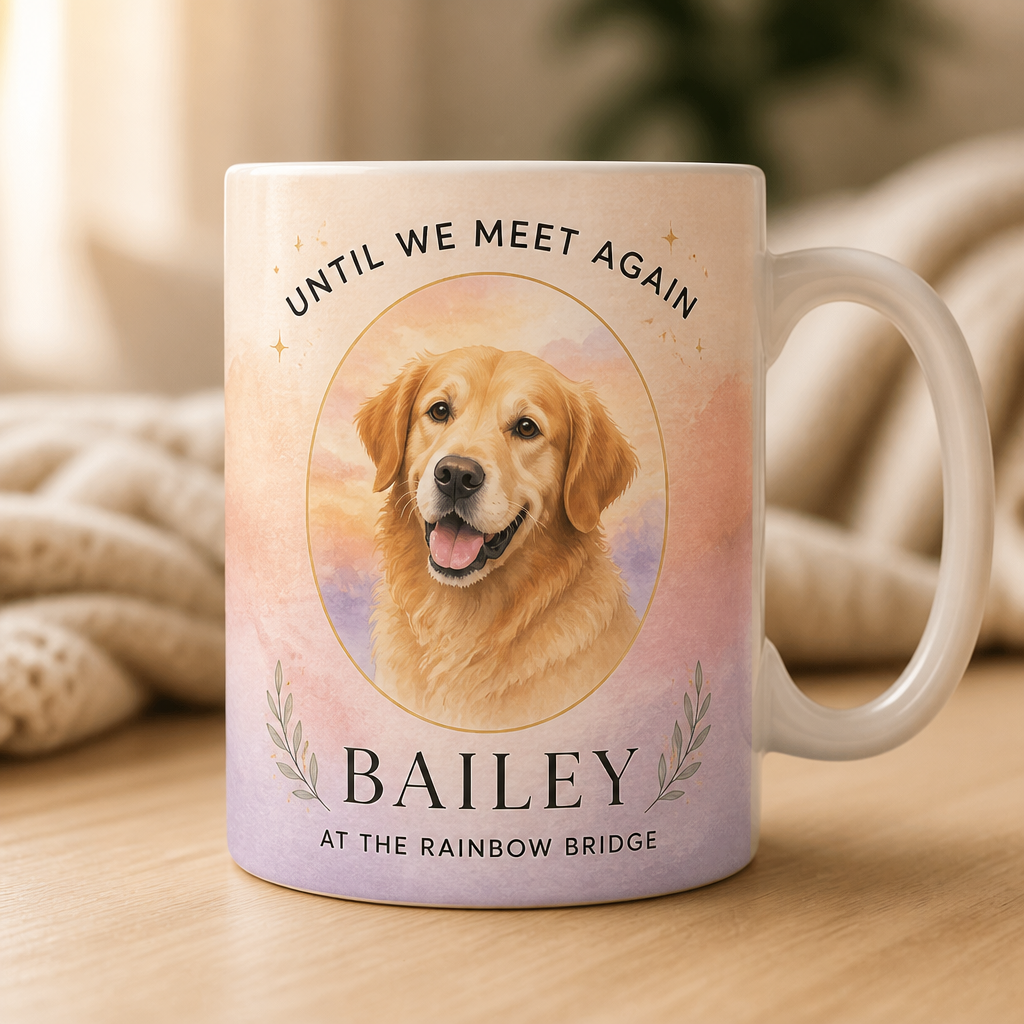 Rainbow Bridge Pet Memorial Photo Mug - Personalized Mug ce46861b-5188-4a7b-92bd-707cce8f432f.png