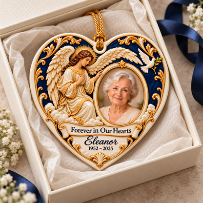Forever in Our Hearts – Personalized Guardian Angel 3D Ceramic Memorial Ornament | Custom Photo Remembrance Gift ce582969-066f-487f-a794-f27bbdcb65ce-Tr-i-tim-g-m-t-ng-ni-m-Eleanor-3.png