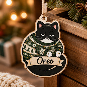 Grumpy Cat Sweater Personalized Wood Ornament - Personalized 3-Layered Wood Ornament ce5adf9c-1748-46f7-b58a-cd1c328137a3.jpg