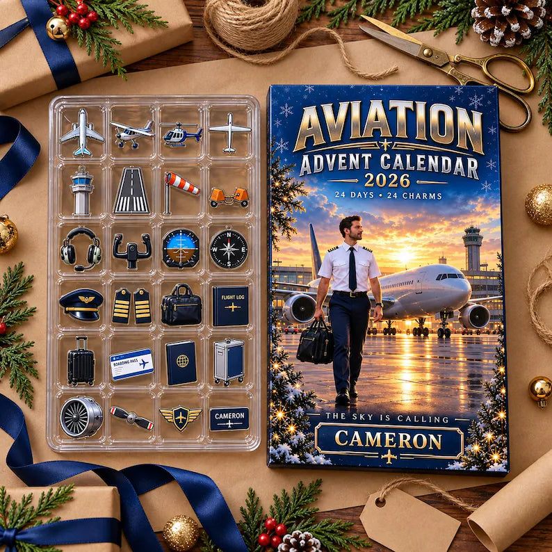 Personalized Aviation Advent Calendar: Custom Pilot Blind Box, 24 Charms cea3ab1e-aca2-4767-8a19-ee0978f1b313-hyuyu-.webp