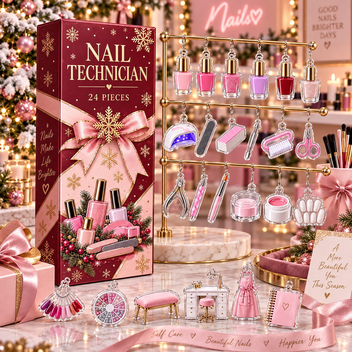 Nail Technician Advent Calendar, 24 Acrylic Hanging Ornaments, Profession Christmas Countdown, Career Keepsake Gift cf273dca-498f-45e3-9020-5434b0282ff1-330afc38-c9d8-4160-97a7-27cadbb8022f.png