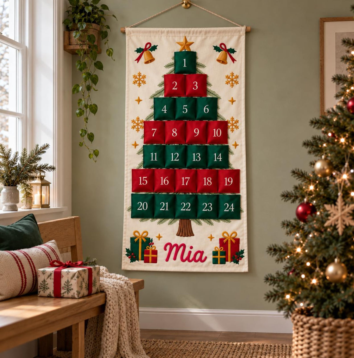 Personalized Christmas Advent Calendar, 24 Pocket Nutcracker Wall Hanging with Custom Name, Reusable Canvas Holiday Countdown Decor for Kids cf38fcb5-4f04-4213-9960-16cf48c57a82-il_1588xN.8541538054_wyj0.jpg