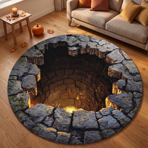 3D Stone Well Illusion Rug, Halloween Round Rug, Optical Illusion Carpet, Spooky Bottomless Pit Floor Mat, Gothic Home Decor Gift cf431fdd-9f67-4cb3-a883-7466c737a7d7-5.jpg