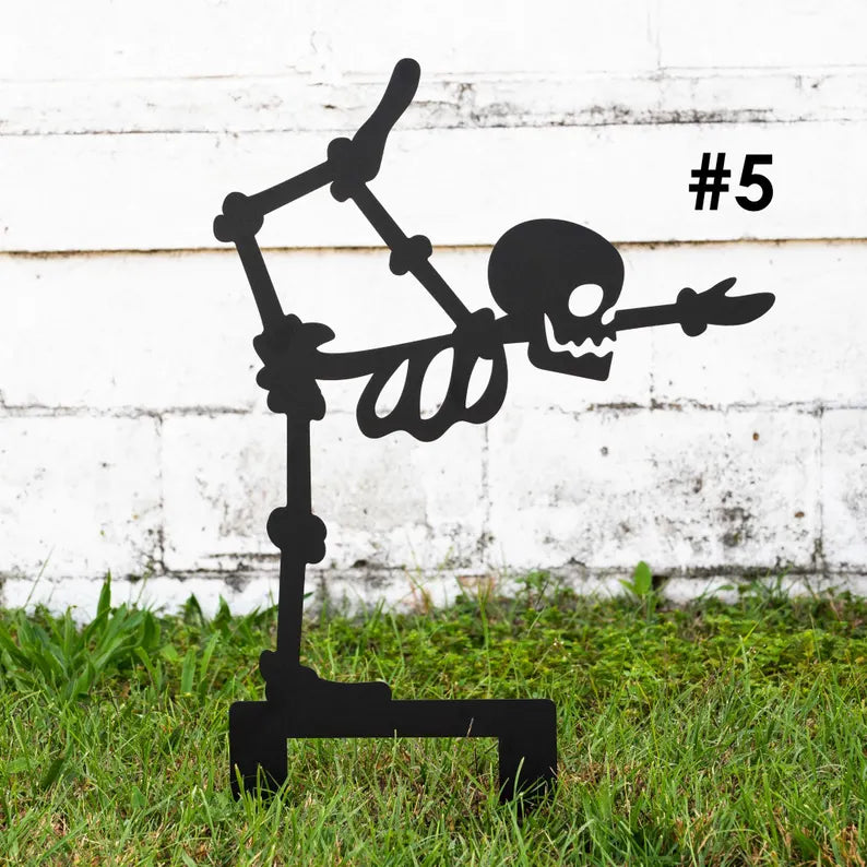 Outdoor Skeleton Halloween Decor, Halloween Outdoor Sign, Halloween Garden Signs, Metal Halloween Yard Stakes, Halloween Sign Skeleton Decor cf463774-4237-4d1c-bd5e-28cf6d16e399-fdgfd-2-.webp