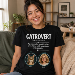 Catrovert Definition Tee – Personalized Cat + Owner Portrait - Personalized T-shirt cf55369d-554d-4429-9aed-2d70c188e050.jpg