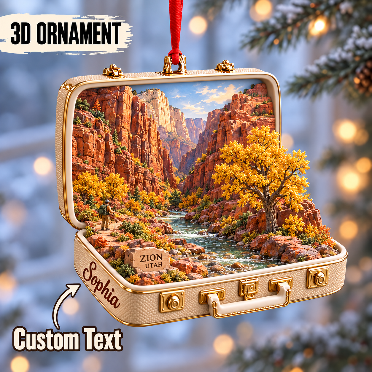Personalized Zion National Park 3D Suitcase Christmas Ornament – Utah Travel Souvenir & Gift for Nature Lovers cf7bd7b9-3f28-4fc8-a103-d399e214faff-Sophia-s-Zion-Canyon-Suitcase-Ornament-1-.png