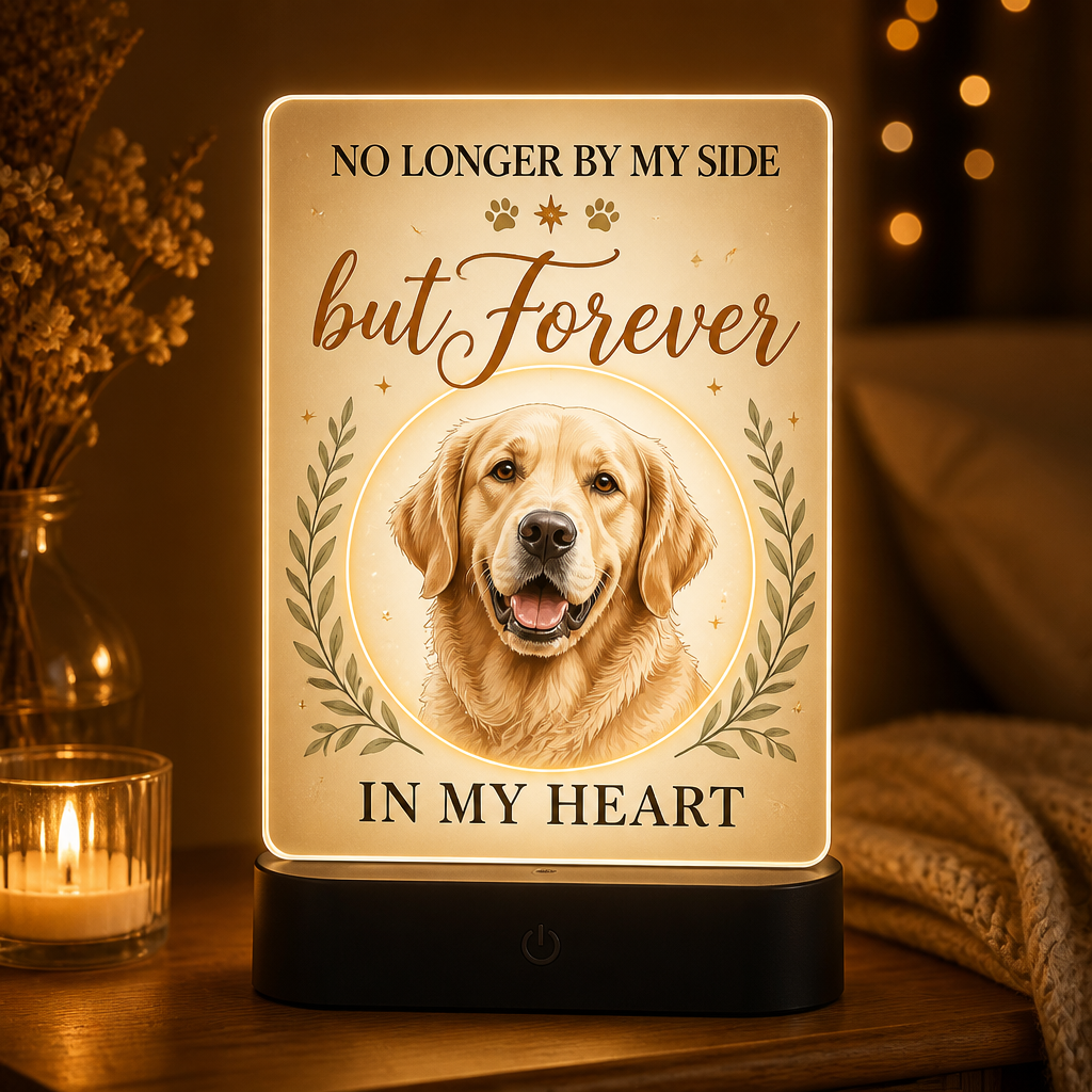 Pet Memorial Acrylic Night Light — No Longer By My Side - Personalized Acrylic Night Light cfb58058-5dfe-4358-8ffc-fa0ddc04600f.png