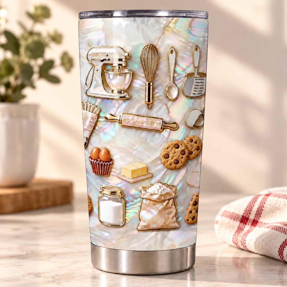 Personalized Baker Tumbler, Custom Name Baking Travel Mug, Gift for Baker or Baking Lover, Cookie Baker Insulated Coffee Cup, Kitchen Gift for Her cfd7409c-5655-482d-a282-9cf95799af5f-lll.png