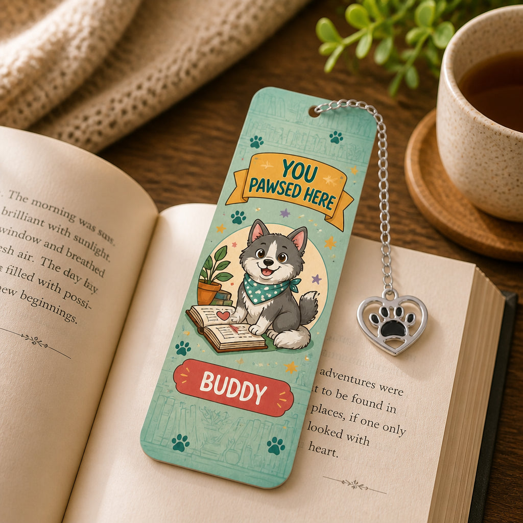 You Pawsed Here Pet-Name Acrylic Bookmark - Personalized Acrylic Bookmark cff1873e-cf9e-4116-ae81-0a0c7ecf5658.jpg
