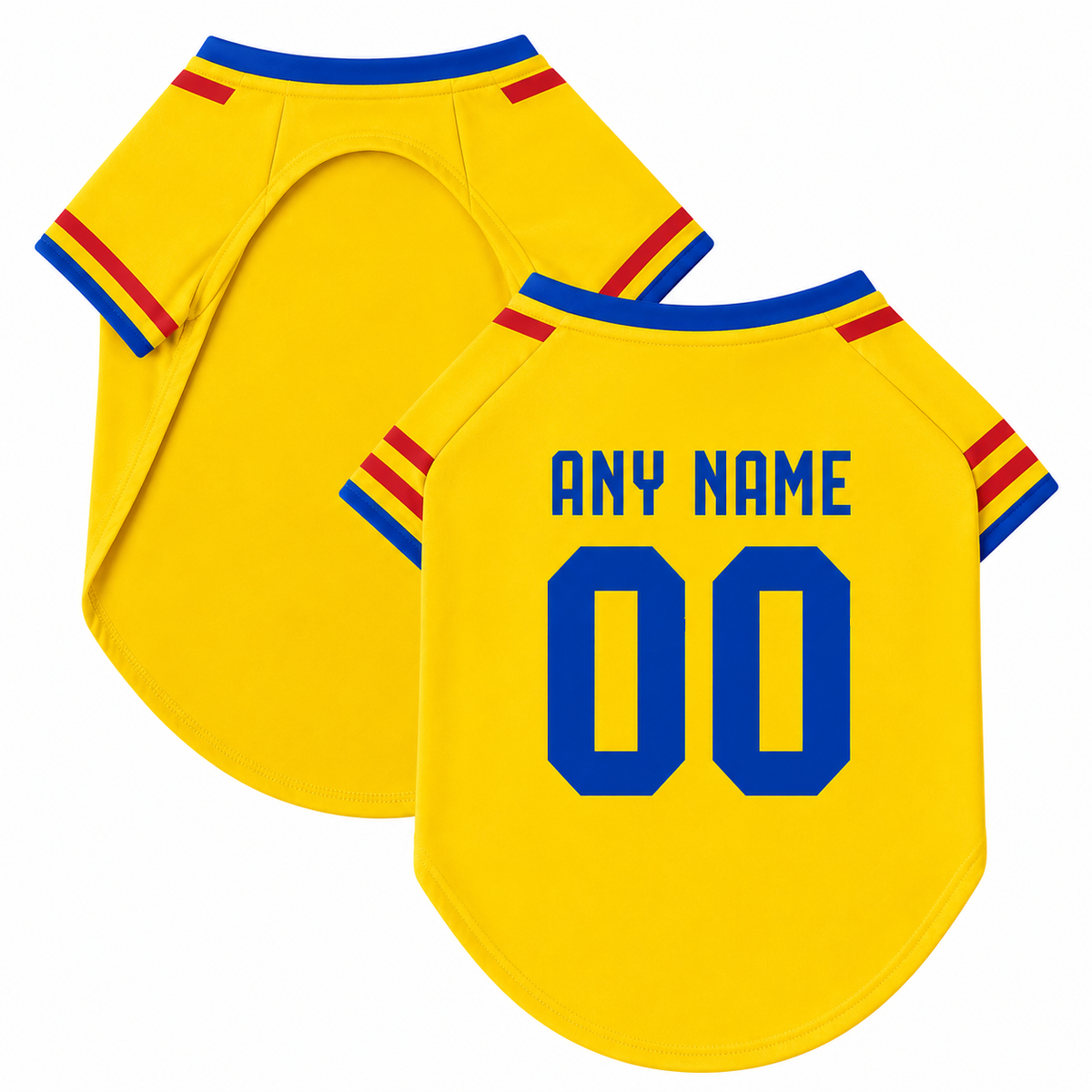 Colombia Dog T-Shirt Jersey Style Custom Name and Number Pet Clothes Gifts