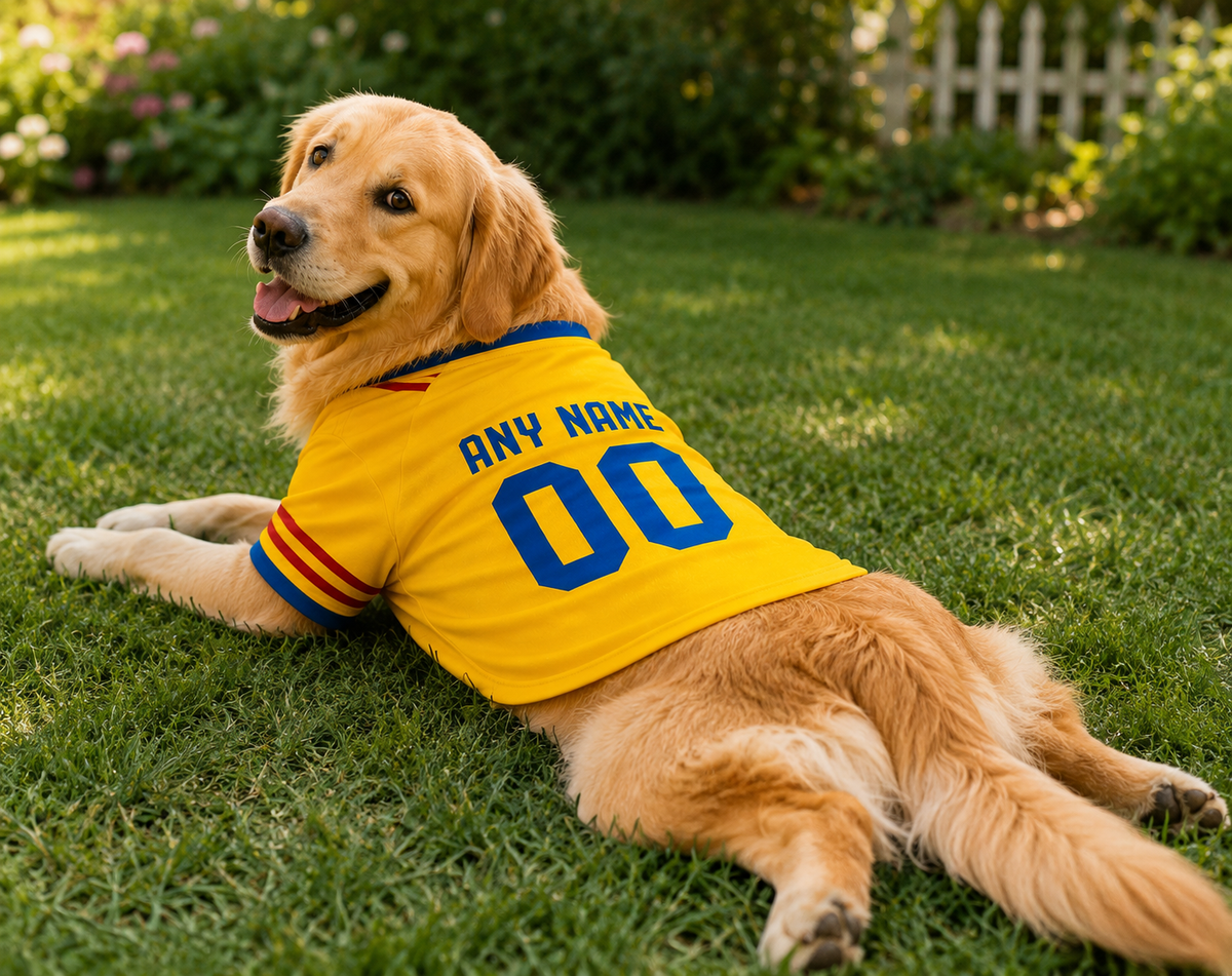 Colombia Dog T-Shirt Jersey Style Custom Name and Number Pet Clothes Gifts