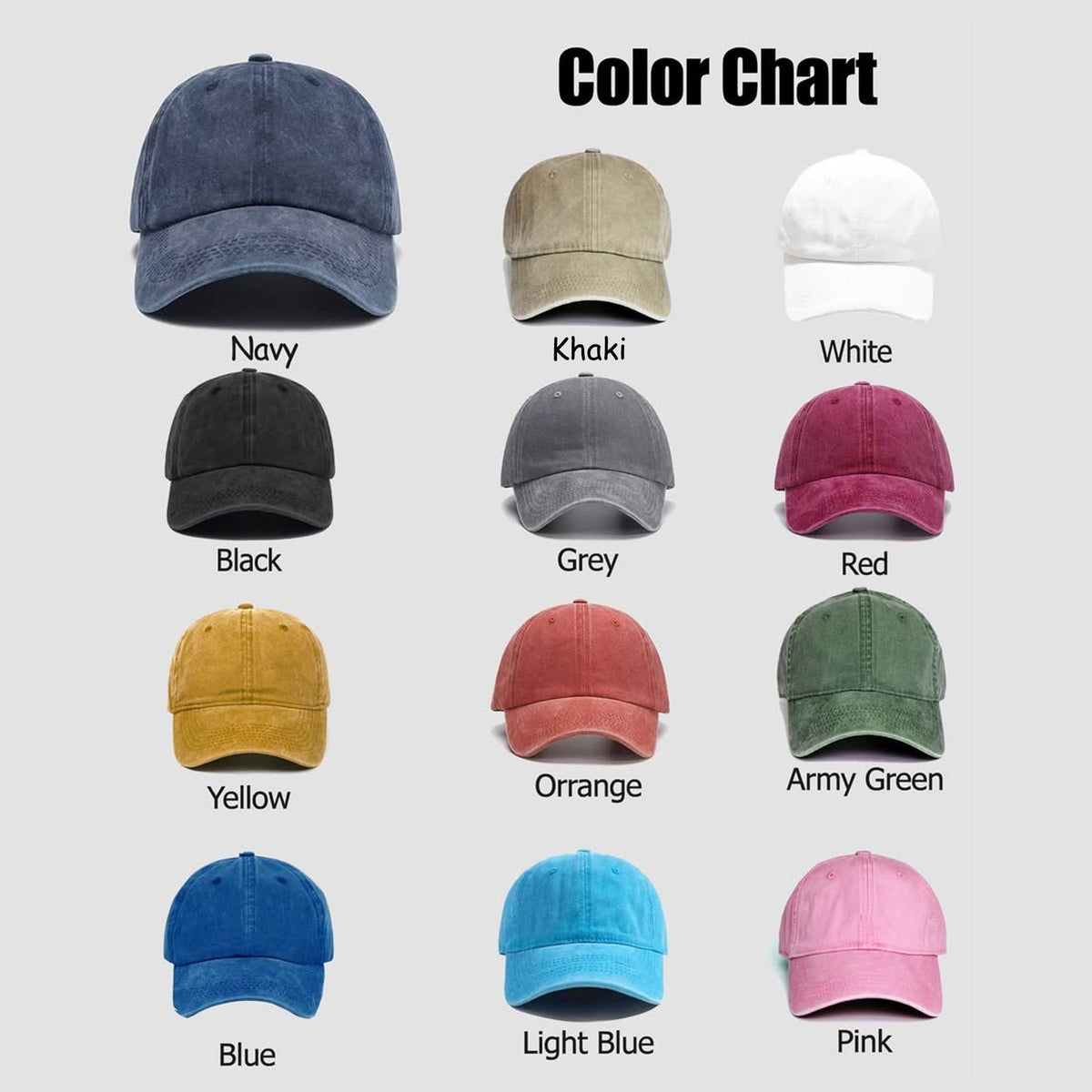 LLB Embroidered Dad Cap, Personalized Law Degree Hat, Custom Prof. Adams Graduation Gift, Est. 2025 Lawyer Baseball Cap colorchart_3e2cb61a-7f45-4544-a24c-a27dd90a38c9.jpg