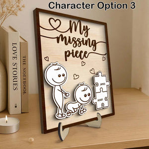 Funny Inappropriate Couple You Make Me Cumplete - Personalized 2-Layered Wooden Plaque - Funny Valentine's Day Gift For Couple