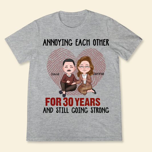 Old Couple - Annoying Each Other For Many Years Still Going Strong - Personalized Apparel Gift For Couple Anniversary Gift Christmas Gift Valentine Gift
