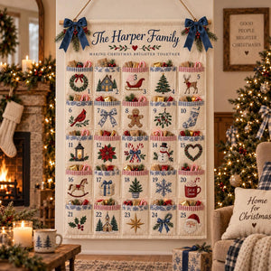 Personalized Christmas Advent Calendar, 25 Pocket Countdown Wall Hanging, Custom Family Name Xmas Calendar, Holiday Candy Gift Organizer d00d3233-0860-4bd0-afc2-2f3e7ae706f4-il_1588xN.8602557069_2bm3.jpg